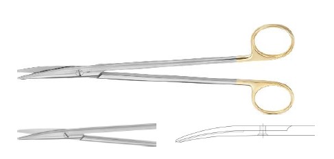 TC МЕТЦЕНБАУМ НОЖИЦІ ВИГНУТІ 200MM